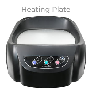 CleanPedi H6 foot bath heating plate with built-in warmer and easy-to-use control buttons for pedicure soaking