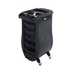 Nova Salon Cart Plastic 5 Drawer Workstation On Wheels