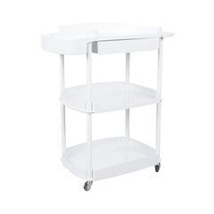 3-Shelf Spa Utility Cart with Drawer & Mag Lamp Holder