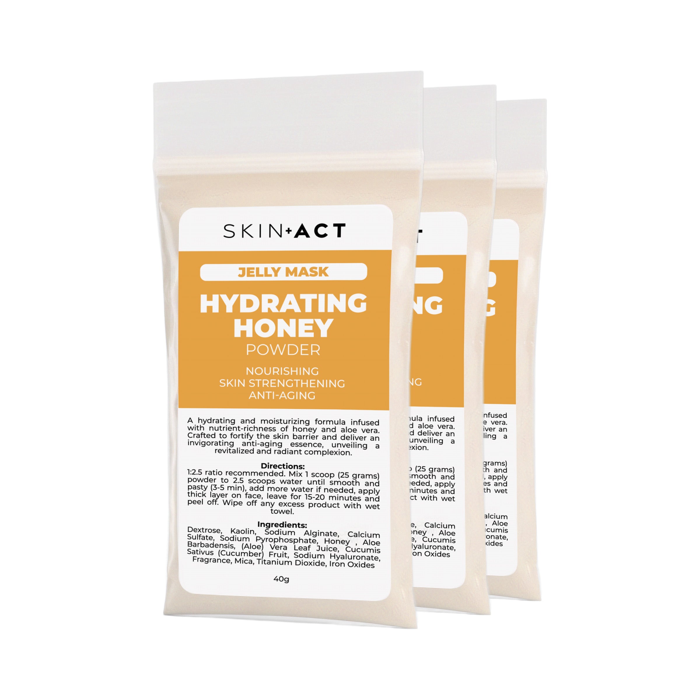 Hydrating Honey Jelly Mask Powder, 40g (3 Pack)