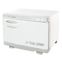 White 12 Piece Hot Towel Cabinet Towel Warmer With Sterilizer Plus UL on a white background