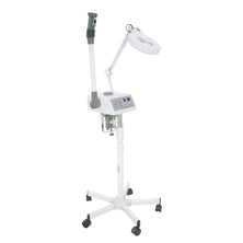 Skinact Digital Euro Facial Steamer With Aromatherapy + LED Magnifying Lamp on a white background