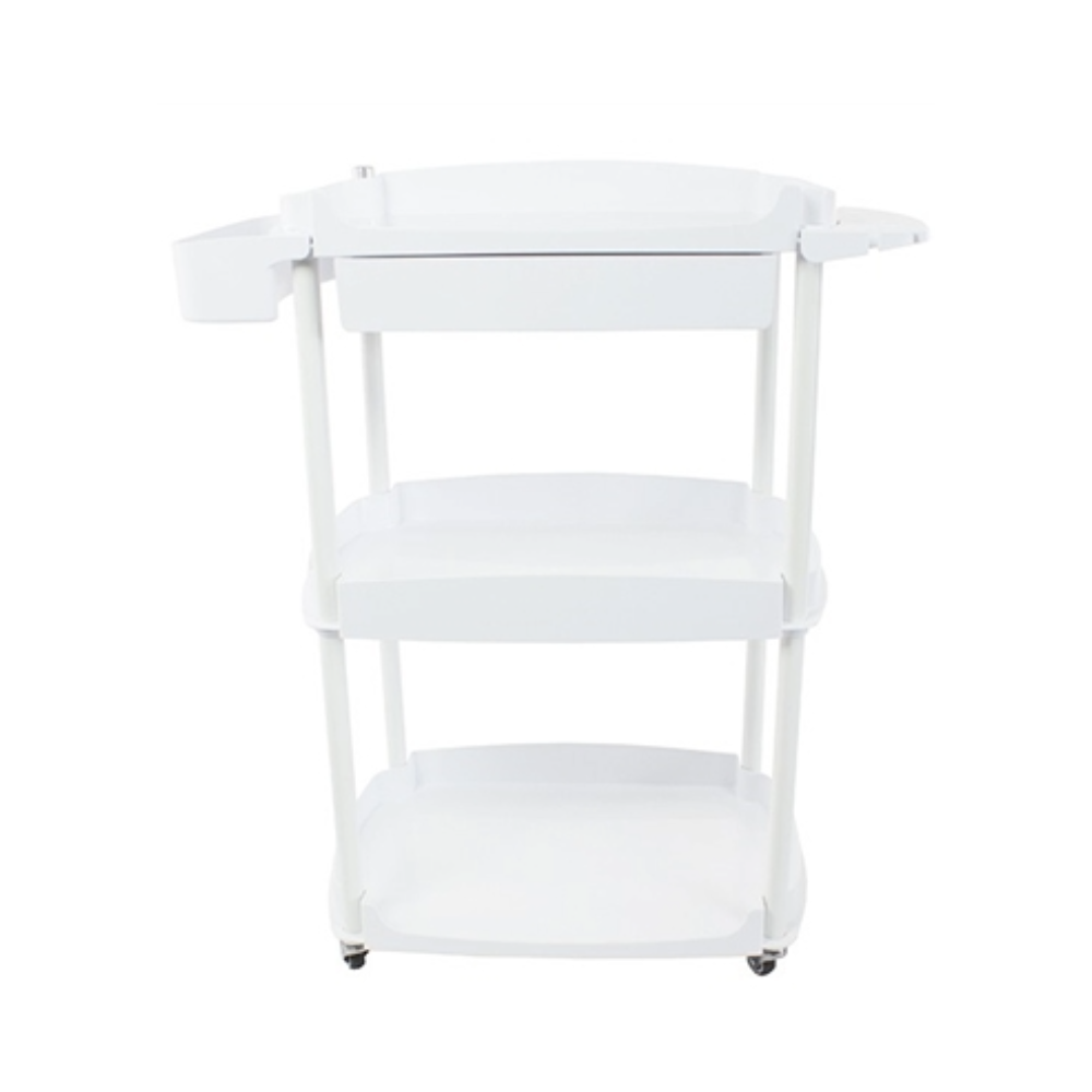 Back of Utility Cart With One Drawer on a white background