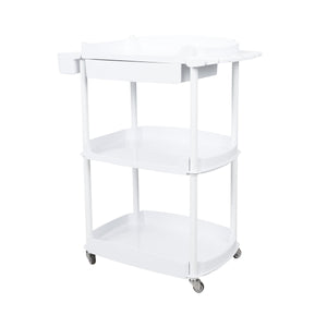 3-Shelf Spa Utility Cart with Drawer & Mag Lamp Holder
