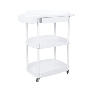 3-Shelf Spa Utility Cart with Drawer & Mag Lamp Holder
