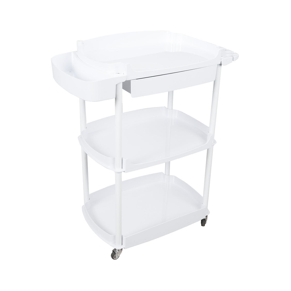 3-Shelf Spa Utility Cart with Drawer & Mag Lamp Holder
