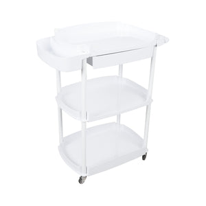 3-Shelf Spa Utility Cart with Drawer & Mag Lamp Holder