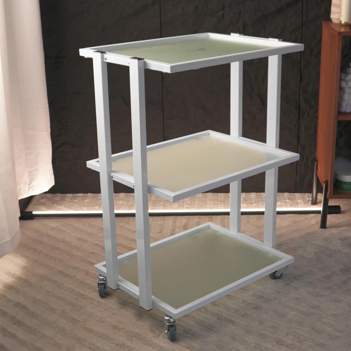 Pro Glass Cart With 3 Shelves